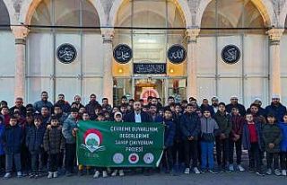 Karapınar’da öğrenciler sabah namazında buluştu