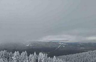 Karla kaplanan Ilgaz Dağı havadan görüntülendi