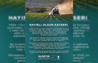 Kayseri’ye 270 milyon TL’lik 11 proje müjdesi