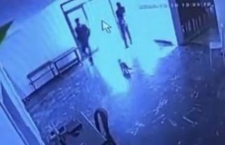 Kediye tekme attı, o anlar kameraya yansıdı