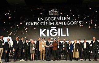 Kiğılı, ‘En Beğenilen Erkek Giyim Markası’...
