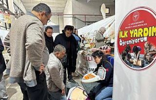 Kırklareli’nde tarım fuarında sağlık bilgilendirmesi...