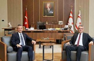 KKTC Cumhurbaşkanı Erhürman, CHP Genel Başkanı...