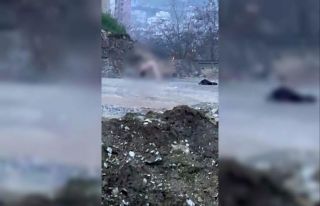 Köprü altında akıllara durgunluk veren görüntüler