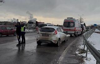 Kütahya’da iki otomobil çarpıştı: 1 yaralı