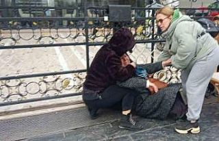 Kuyumcu mağdurlarının eyleminde yaşlı kadın...