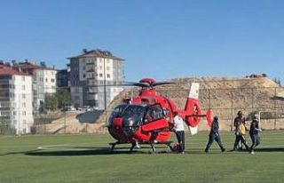Malatya’da ambulans helikopter yaşlı adam için...