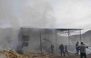 Malatya’da besi çiftliğinde yangın