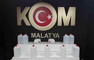 Malatya’da sahte alkol operasyonu