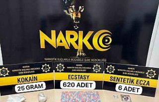 Mardin’de 620 adet uyuşturucu hap ele geçirildi