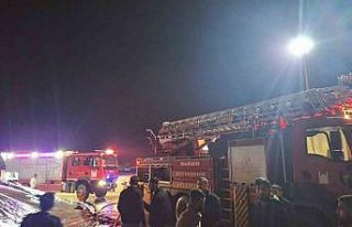 Mardin’de mısır kurutma tesisinde çıkan yangın...