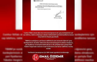 MHP’li Özdemir’den üniversiteliler için kanun...