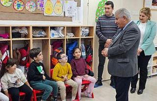 Milli Eğitim Müdürü Anaokulunda minik öğrencilerle...