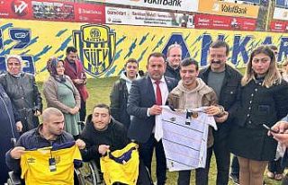 MKE Ankaragücü, antrenmanını özel çocuklarla...