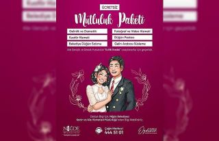 Niğde Belediyesi’nden genç çiftlere "mutluluk...