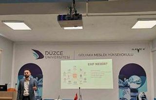 Öğrencilere ERP’yi anlattı