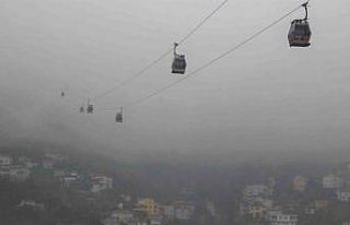 Ordu’da sis kartpostallık manzara oluşturdu