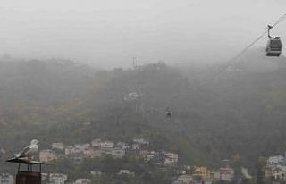 Ordu’nun ‘seyir terasında’ sis güzelliği