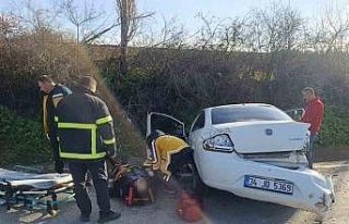 Pınarhisar’da trafik kazası: 2 yaralı