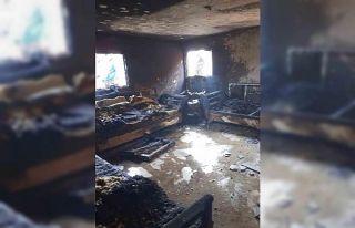 Reyhanlı’da yanan ev kullanılmaz hale geldi