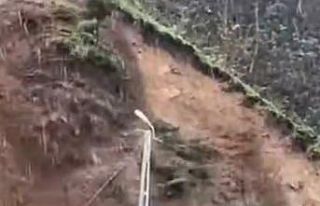 Rize’de yağmur heyelana yol açtı