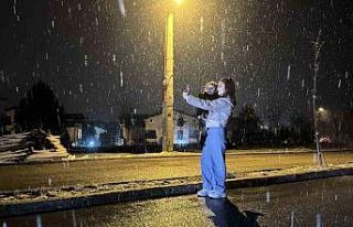 Safranbolu’nun yüksek kesimlerinde kar yağışı...