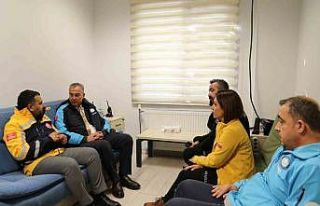 Sağlık Müdürü Asiltürk 112 Çağrı Merkezinde...