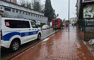 Sağlık ocağının deposunda yangın paniği