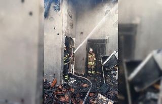 Samandağ’da ev yangını