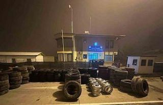 Şanlıurfa’da 2 milyonluk kaçak lastik operasyonu:...