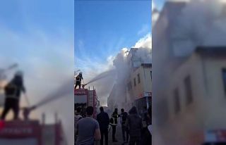 Şanlıurfa’da halı yıkama atölyesinde yangın