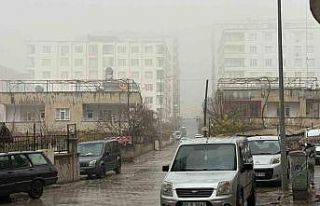 Siirt’te sis ve sağanak yağış etkili oldu