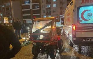 Sinop’ta ATV yayaya çarptı: 1 yaralı