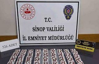 Sinop’ta zehir tacirlerine darbe: 526 sentetik ecza...