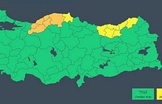 Sinop’un batısı için sarı kodlu kar alarmı