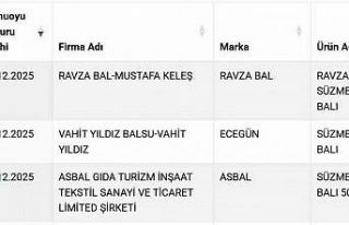 Süzme balda sahtecilik: 3 firma listeye eklendi