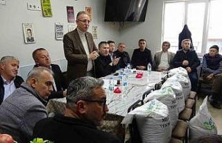 Tavşanlı’da üreticilere tohum ve gübre desteği