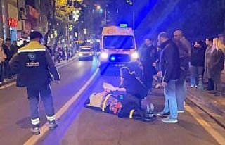 Tekirdağ’da motosikletin çarptığı kadın yaralandı