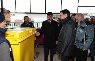 Tokat Belediyesi’nden çöp tenekeleri için sıra...