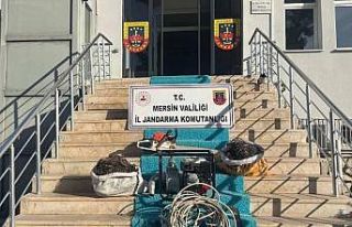 Trafolardan kablo hırsızlığı yapan 2 şüpheli...