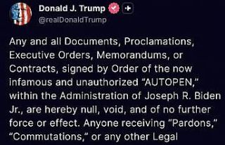 Trump, Biden döneminde "Autopen" ile imzalanan...