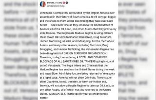 Trump, Venezuela rejiminin "Yabancı Terör Örgütü"...