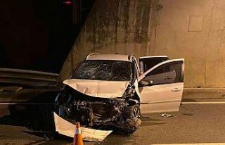 Tünelde meydana gelen kazada 4 kişi yaralandı