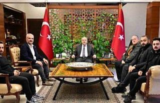 Vali Ali Fidan Düzceli gazetecileri ağırladı