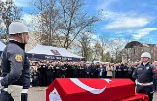 Vefat eden polis memuru törenle uğurlandı
