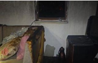 Villanın müştemilatında çıkan yangın söndürüldü