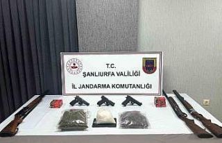 Viranşehir’de uyuşturucu ve silah ele geçirildi