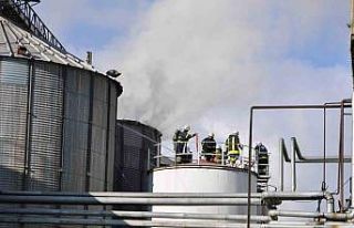 Yağ fabrikasında yangın