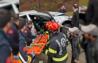 Yoldan çıkan araç ağaca çarptı; 1 ölü, 1 yaralı