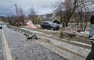 Zonguldak’ta kar yağışı kazayı beraberinde...